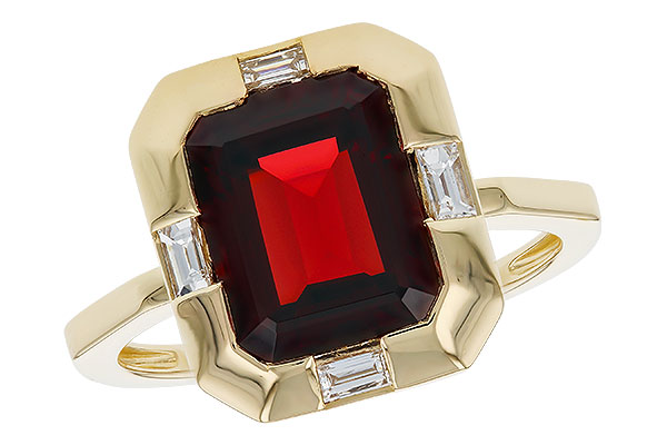 A284-22510: LDS RG 3.65 GARNET 3.82 TGW (10x8MM GAR)