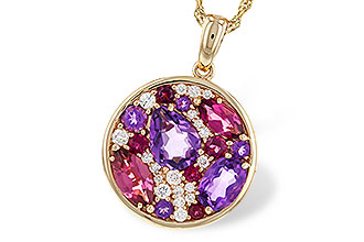 B284-25265: NECK 1.83 TW SEMI-PRECIOUS (P.TOUR, AMY) 2.00 TGW