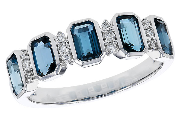 D284-21574: LDS RG 1.46 TW LONDON BLUE TOPAZ 1.58 TGW