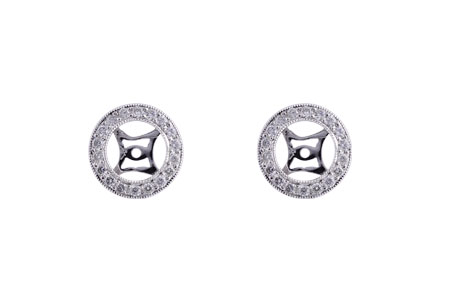 E193-33383: EARRING JACKET .32 TW (FOR 1.50-2.00 CT TW STUDS)