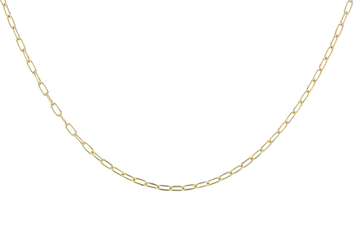 E283-33446: PAPERCLIP SM (8IN, 2.40MM, 14KT, LOBSTER CLASP)