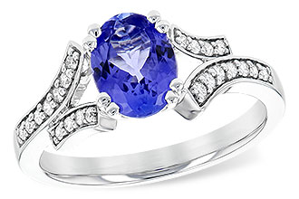 F199-70719: LDS RG 1.15 TANZANITE 1.30 TGW