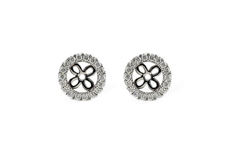 H196-95192: EARRING JACKETS .24 TW (FOR 0.75-1.00 CT TW STUDS)