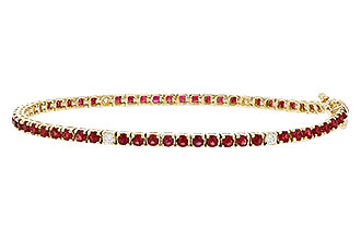 K284-19810: BRACELET 3.04 RUBY 3.29 TGW (7")