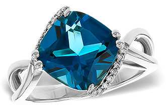 L284-25228: LDS RG 4.42 LONDON BLUE TOPAZ 4.50 TGW (10MM LBT)